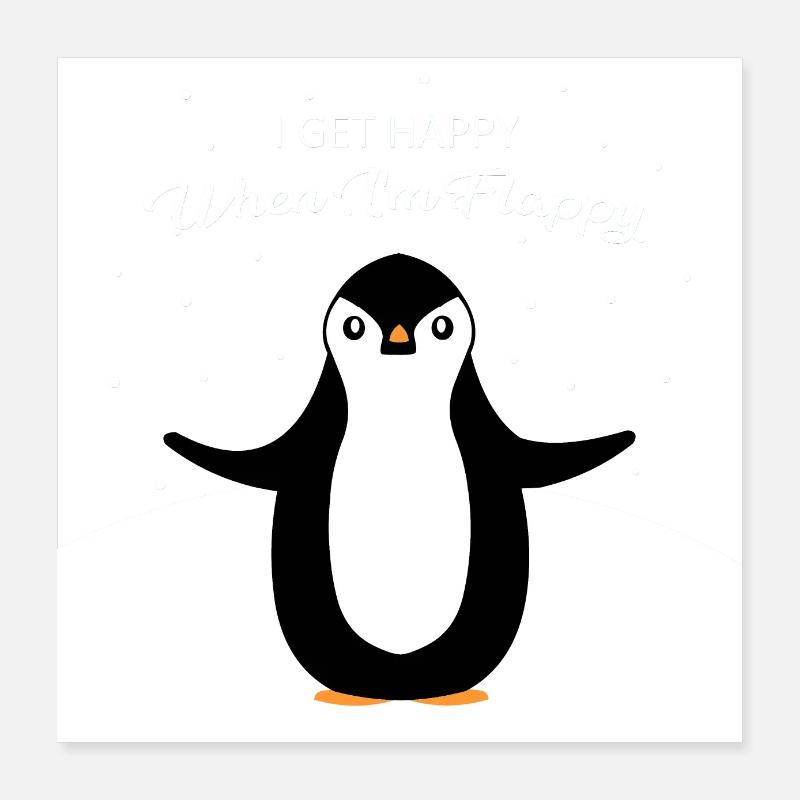 Ich bin glücklich, wenn ich schlaff bin Poster 40x40 cm