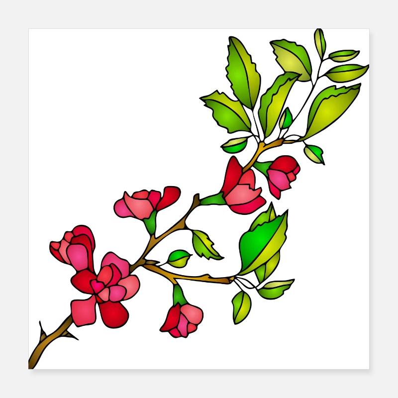 Fleur Poster 40 x 40 cm