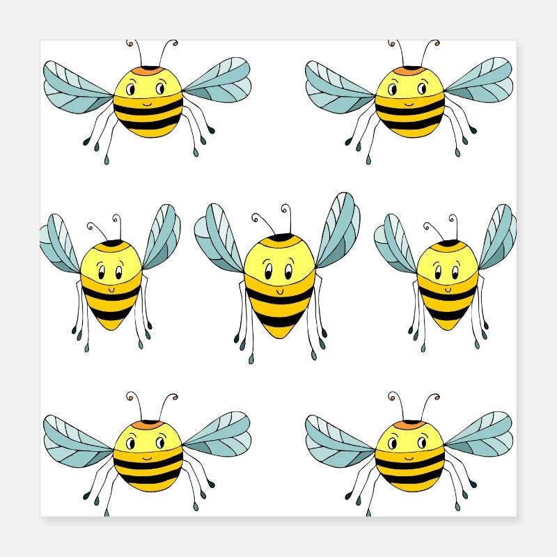 Bienen Poster 40x40 cm