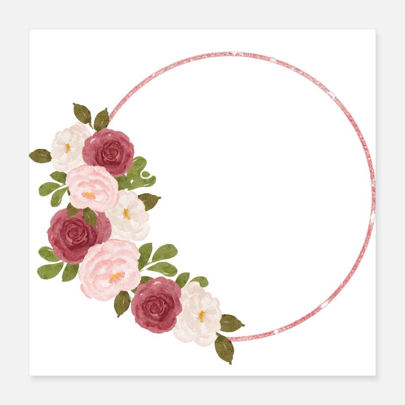 La future mariée floral Poster 40 x 40 cm