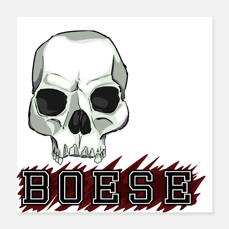 Skull Poster 40x40 cm