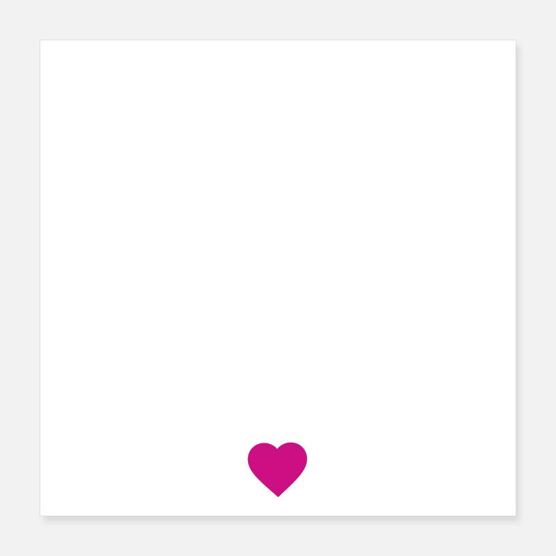 Tee-Shirt Poster 40x40 cm