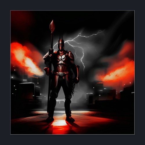 Red Knight Mystik-Poster dark - Poster 40x40 cm
