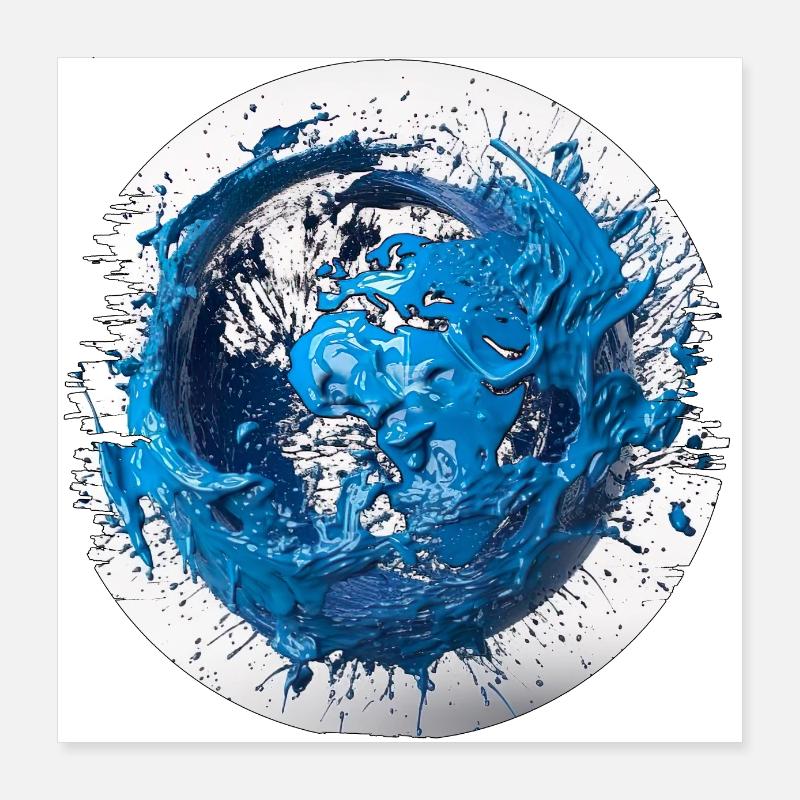 Save the blue planet before it's too late Poster 16" x 16" (40x40 cm)