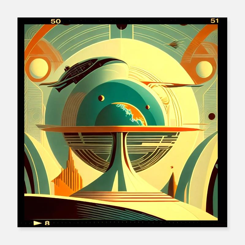 Planet genopfundet Poster 40x40 cm