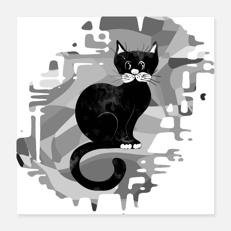 Cat Poster 16" x 16" (40x40 cm)