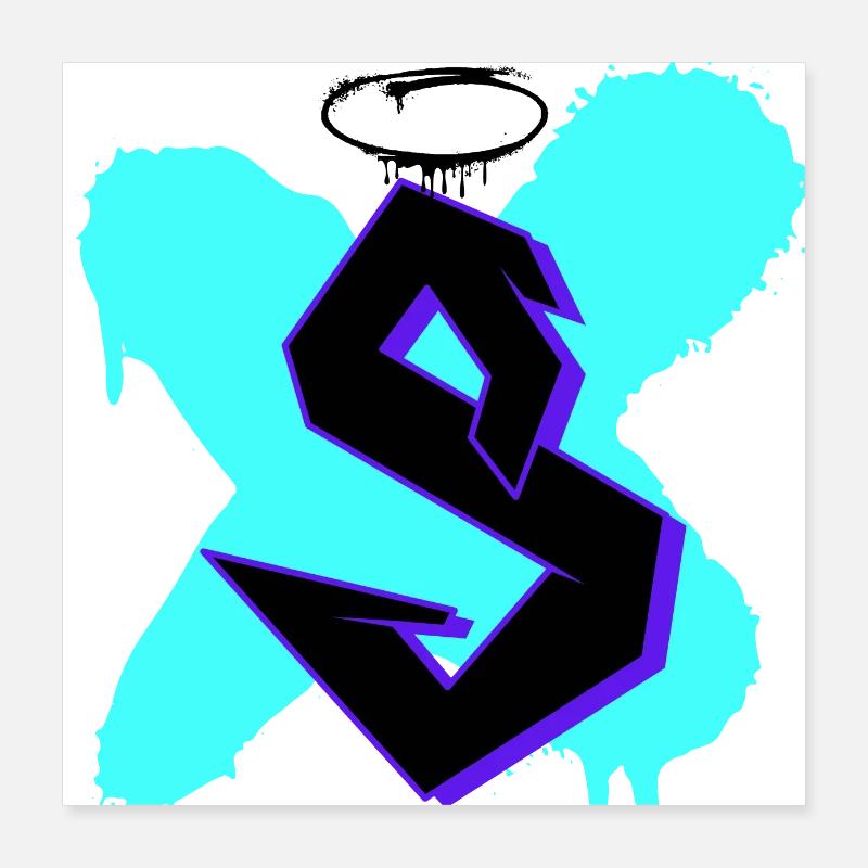 Logo s x Poster 40 x 40 cm