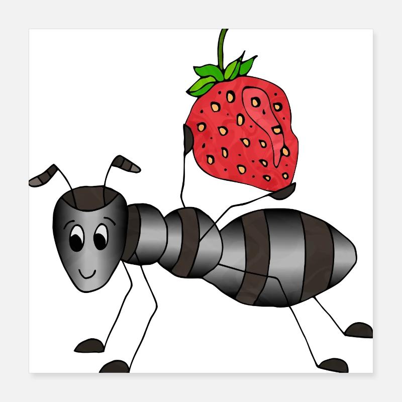 Ameise Poster 40x40 cm