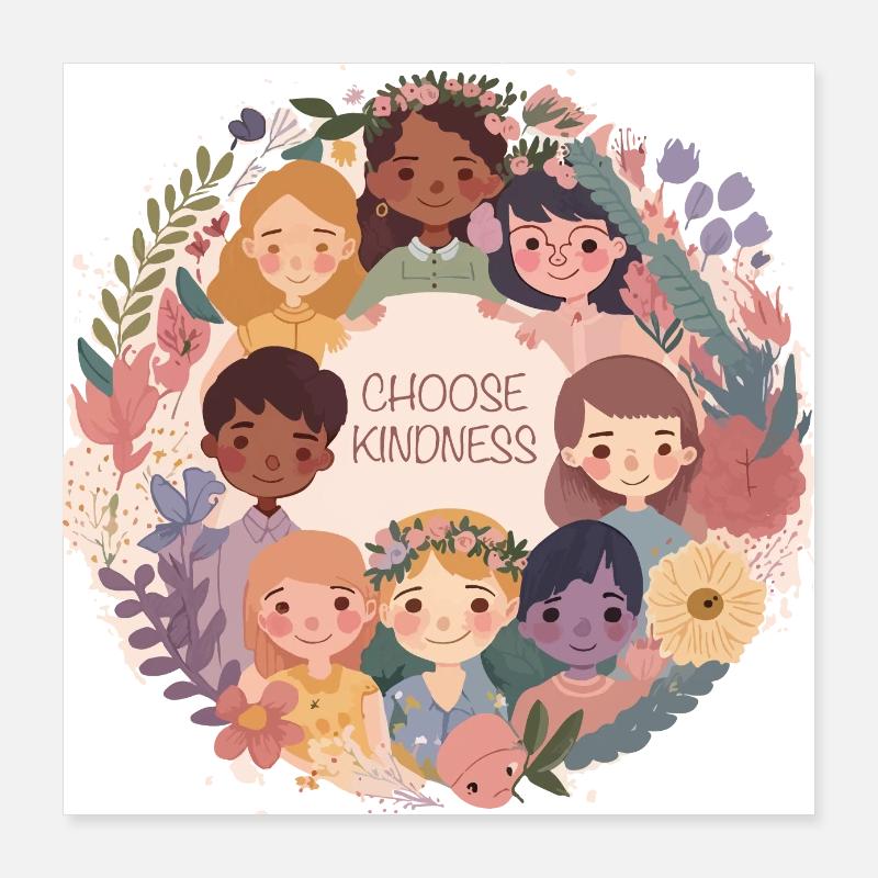 Choose kindness Poster 16" x 16" (40x40 cm)
