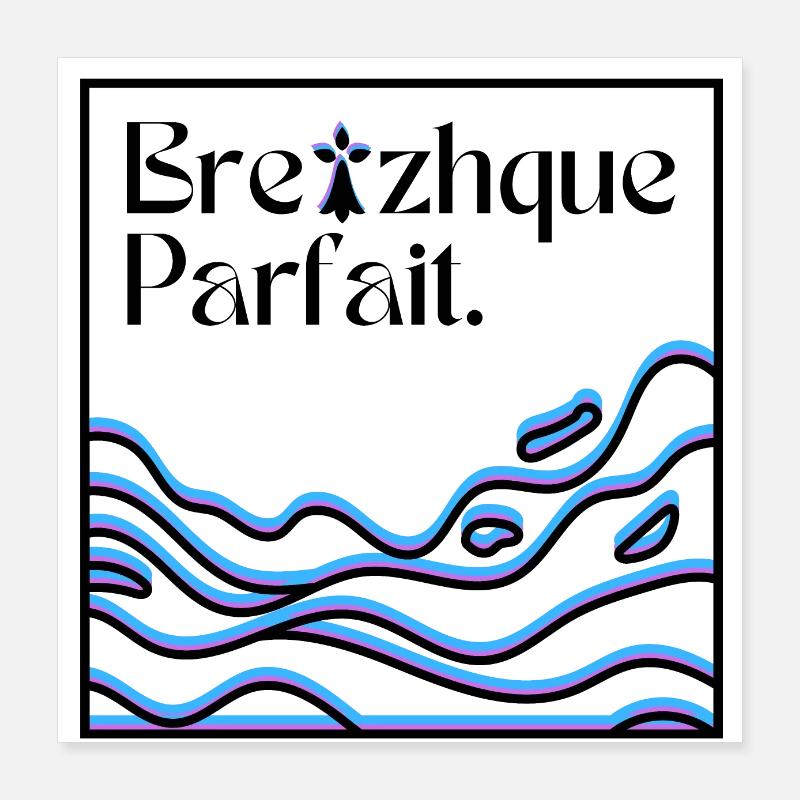 Breizhque parfait Poster 40 x 40 cm