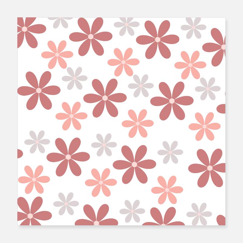 Blumenmeer Poster 40x40 cm