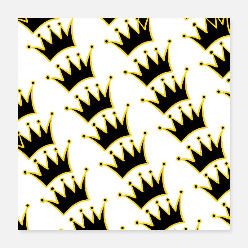 Design with many crowns Poster 16" x 16" (40x40 cm)