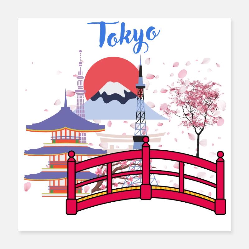 Tokyo cute Poster 16" x 16" (40x40 cm)