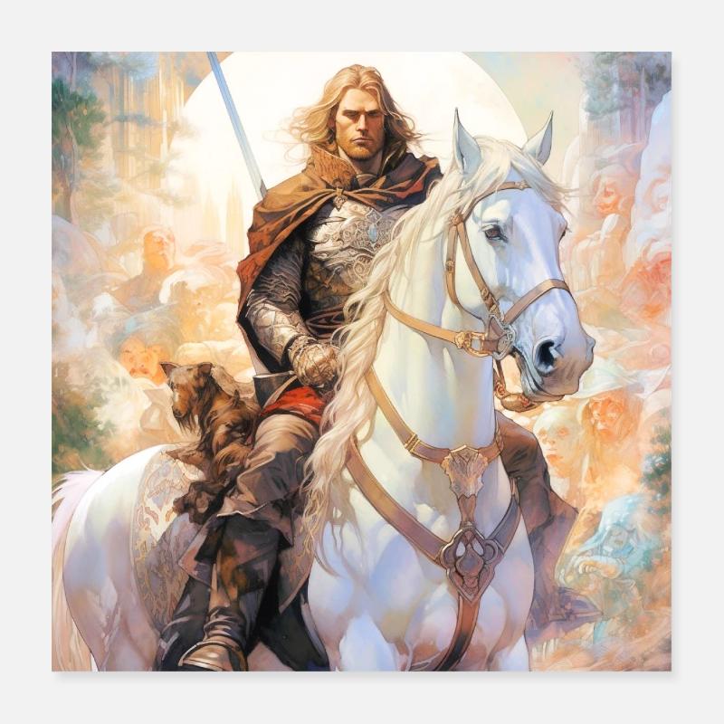 The king Poster 16" x 16" (40x40 cm)