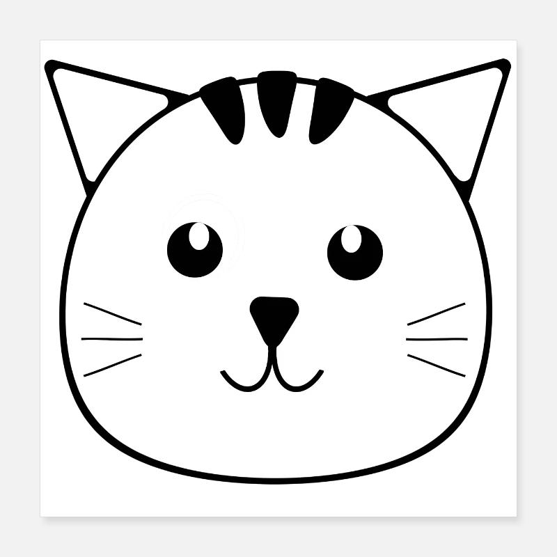 Le petit chat Otto Poster 40 x 40 cm