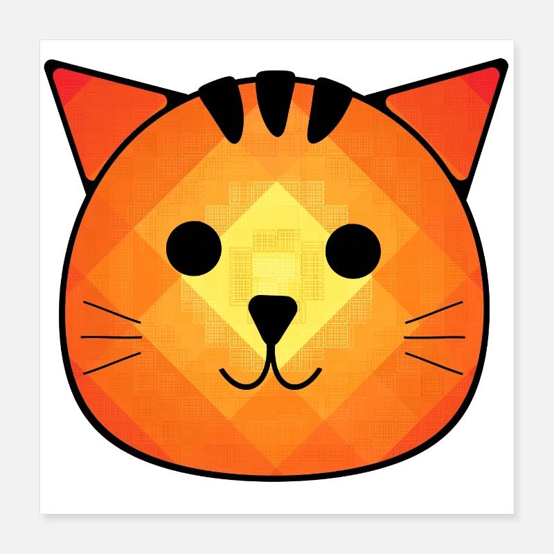 Le petit chat Otto Poster 40 x 40 cm