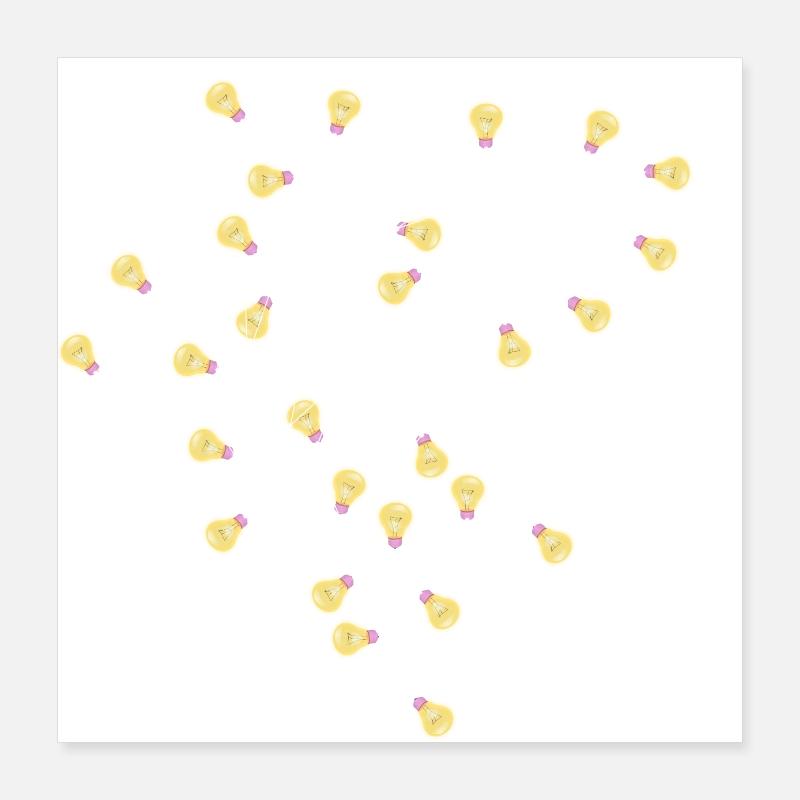 Requin lampe Poster 40 x 40 cm