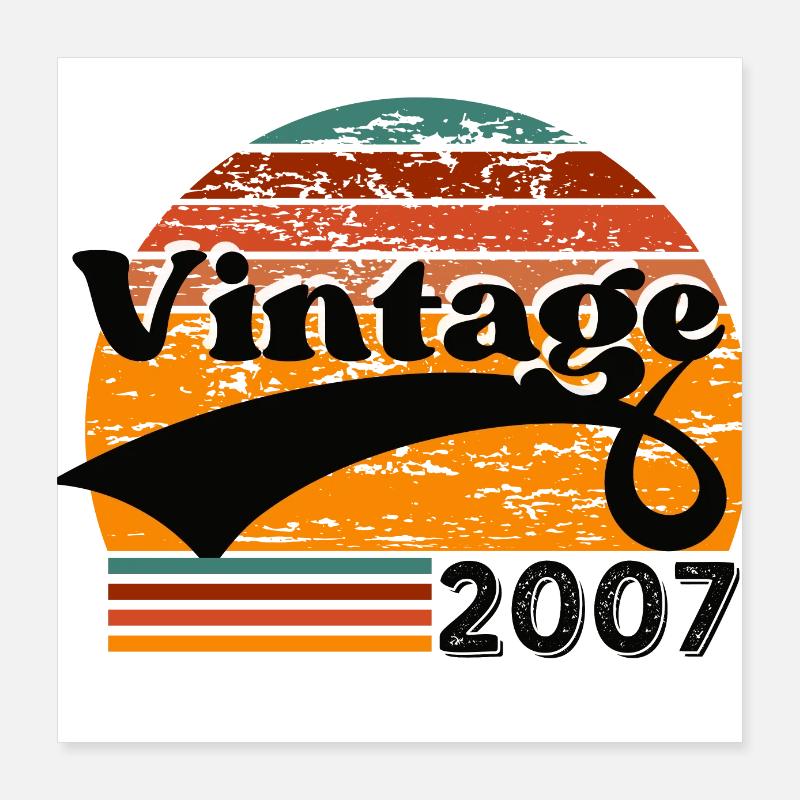 Vintage 2007 Poster 16" x 16" (40x40 cm)