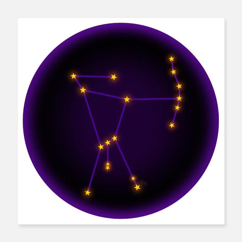 Orion as an archer Poster 16" x 16" (40x40 cm)