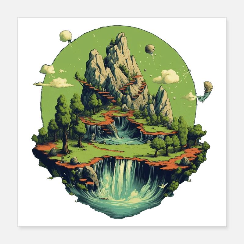 Paysage Poster 40 x 40 cm