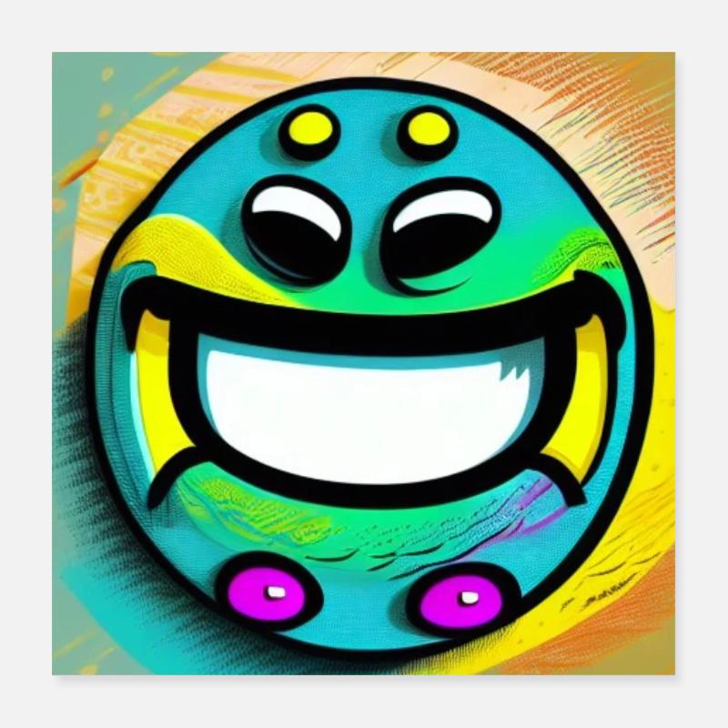 Ton sourire Idéal, ne le cache plus. Poster 40 x 40 cm