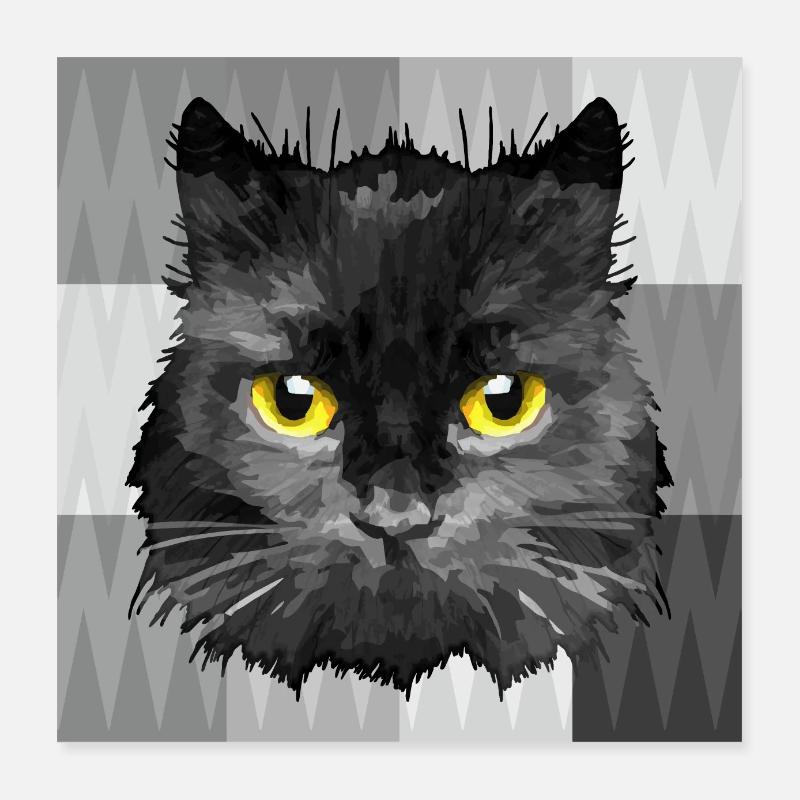 Chat Poster 40 x 40 cm