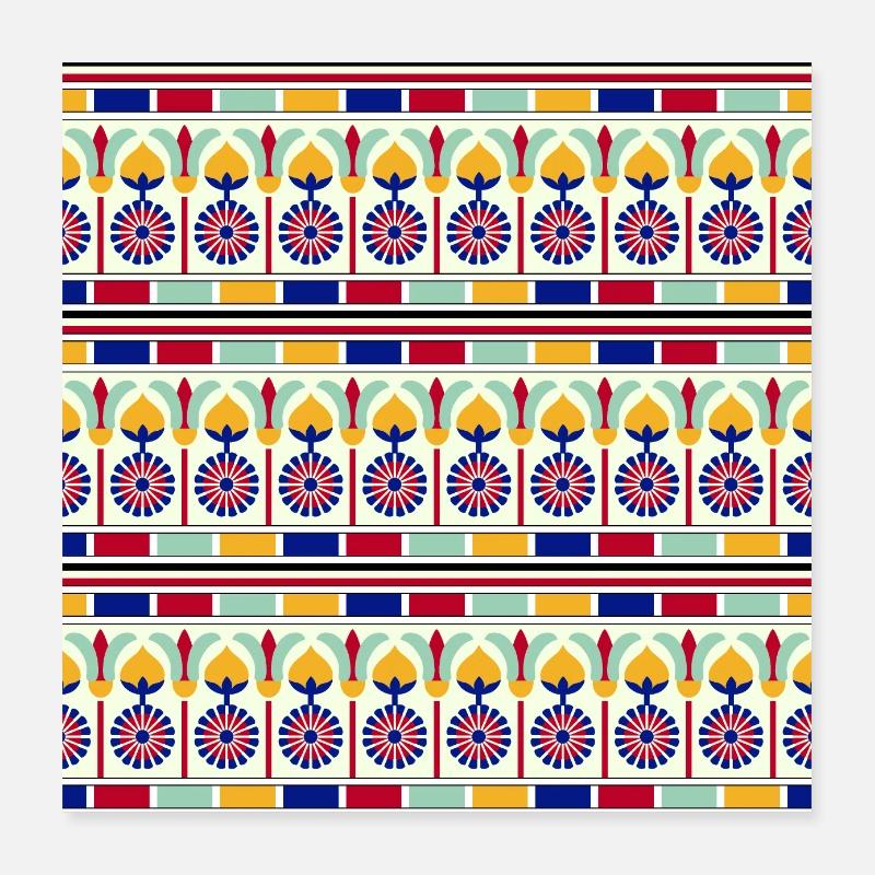 Egyptian Pattern IV Poster 16" x 16" (40x40 cm)