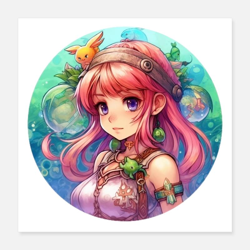 Ein süßes Märchen braucht ein süßes Mädchen:) Poster 40x40 cm