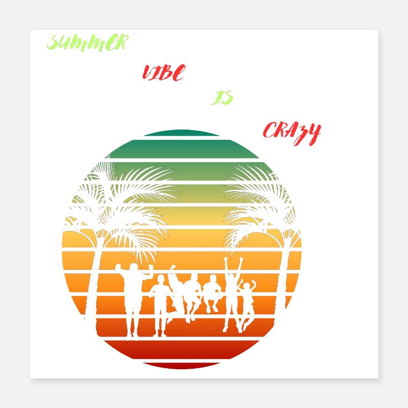 summer Poster 16" x 16" (40x40 cm)