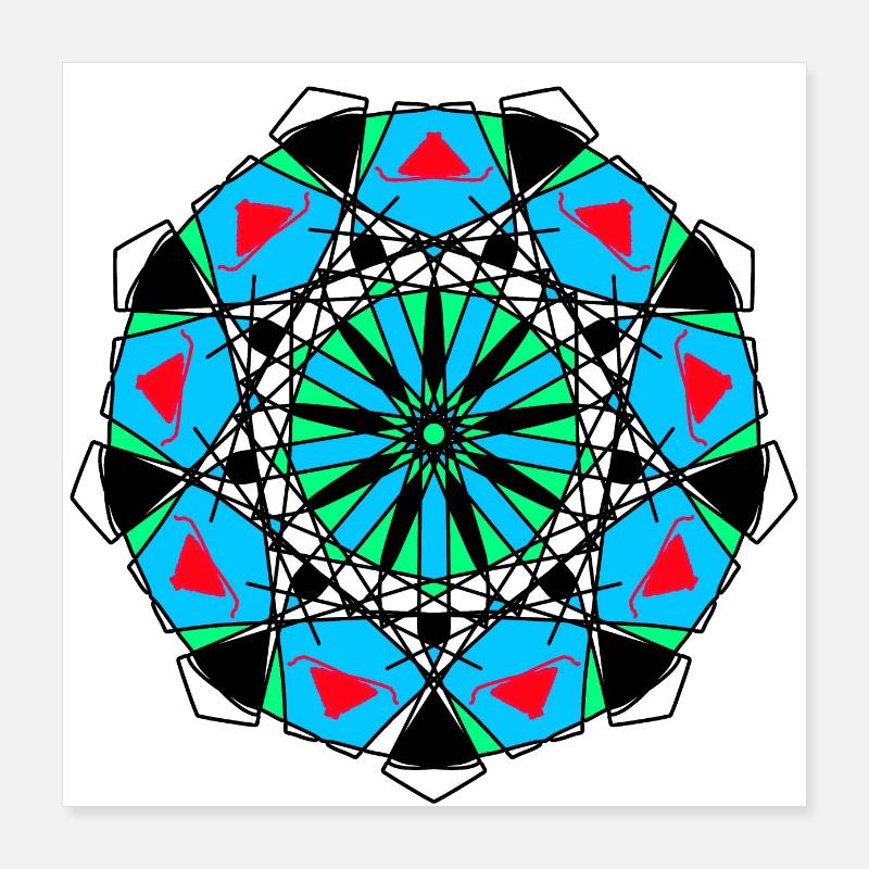 Muster Poster 40x40 cm