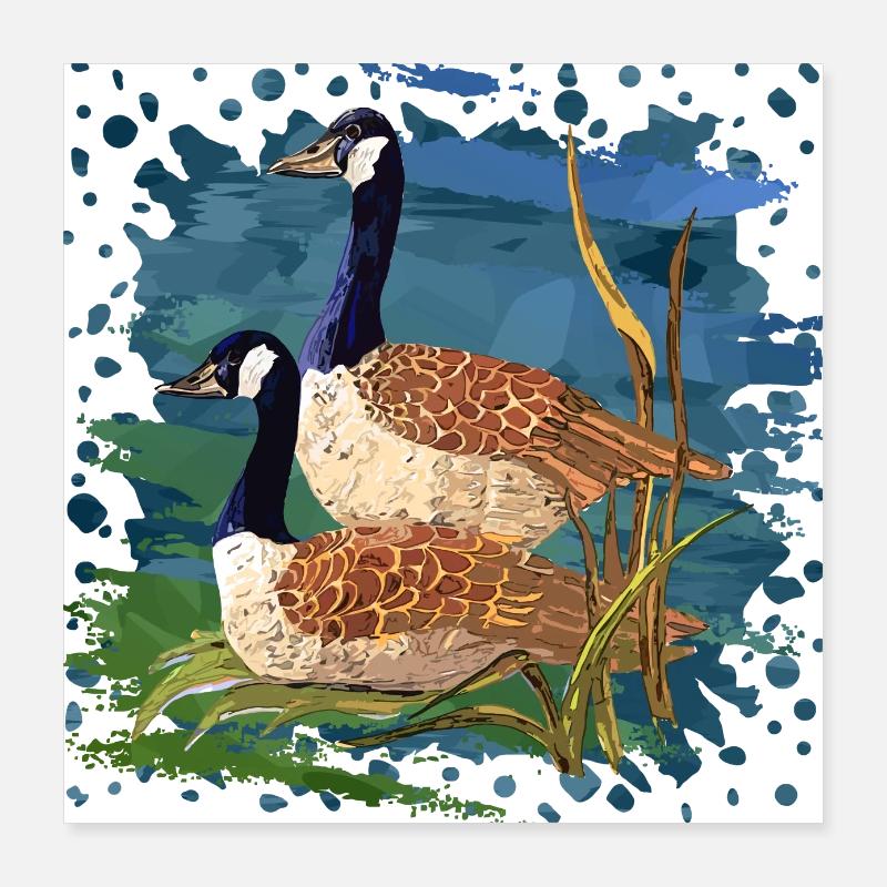 Birds Poster 16" x 16" (40x40 cm)
