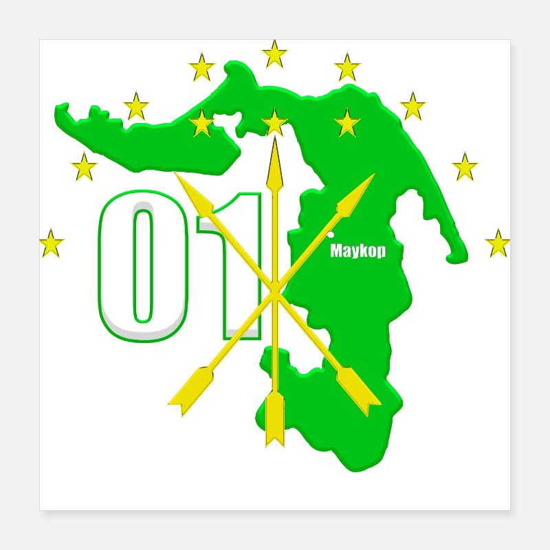 Adyge Vayborz Poster 40x40 cm