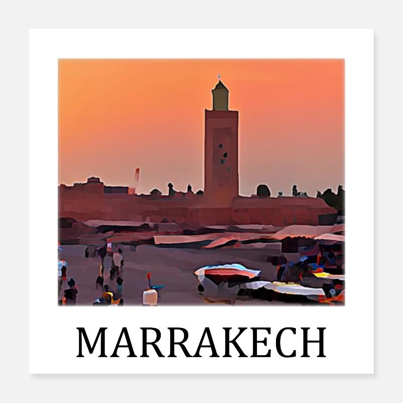 Marrakesch Poster 40x40 cm
