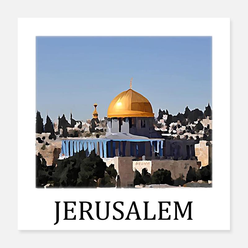 Jérusalem Poster 40 x 40 cm