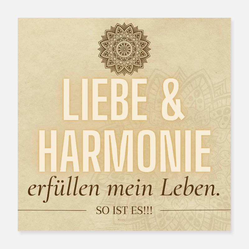 POSITIVE EINSTELLUNG MINDSET Motivation Poster 40x40 cm