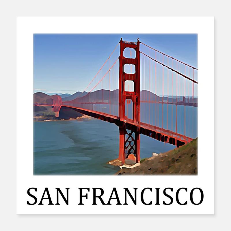 San Francisco Poster 16" x 16" (40x40 cm)