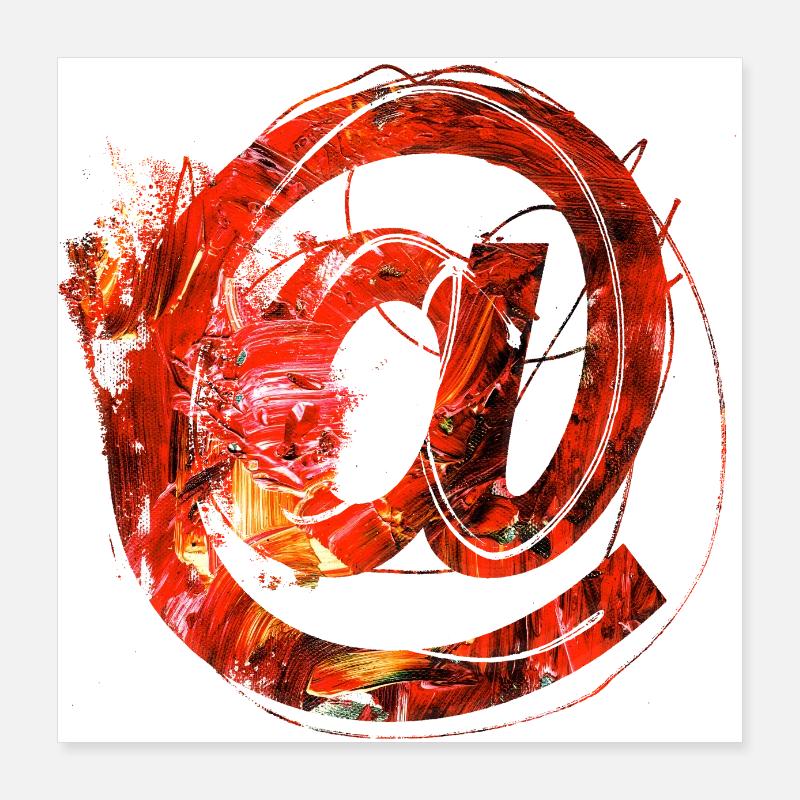 internet email www divertente meme grunge tech leters Poster 40x40 cm