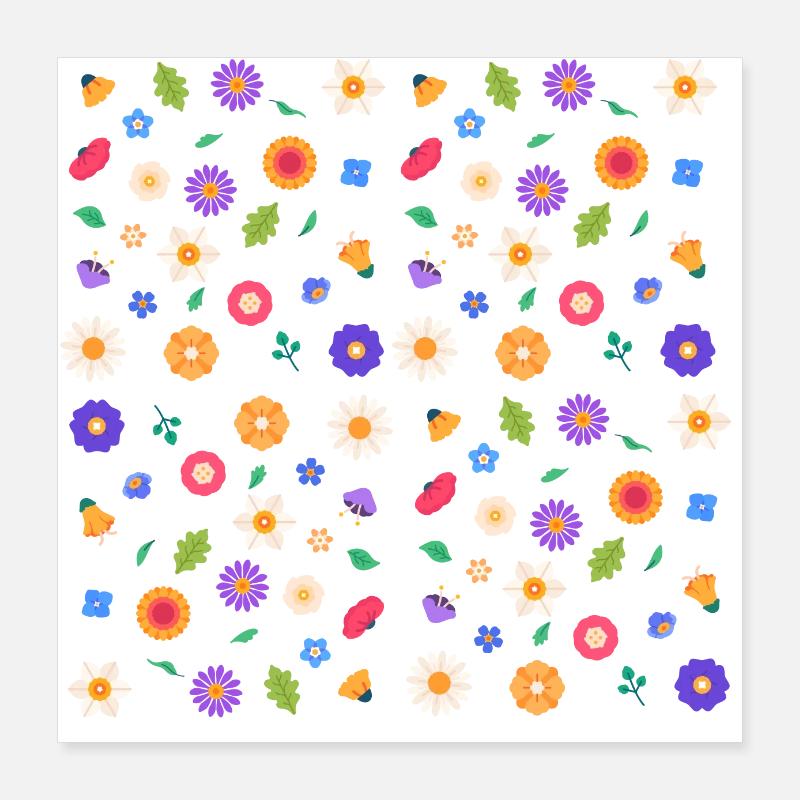 Blumenmotiv Poster 40x40 cm