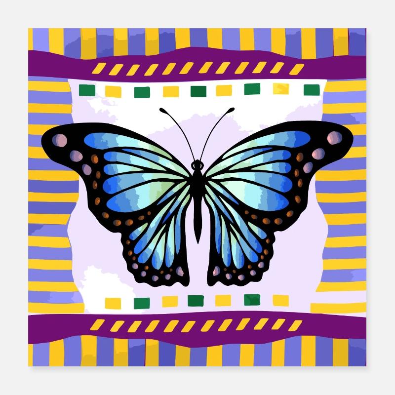 Butterfly Poster 16" x 16" (40x40 cm)