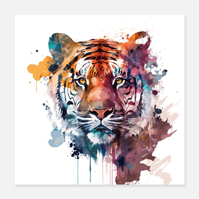 tigre Poster 40 x 40 cm