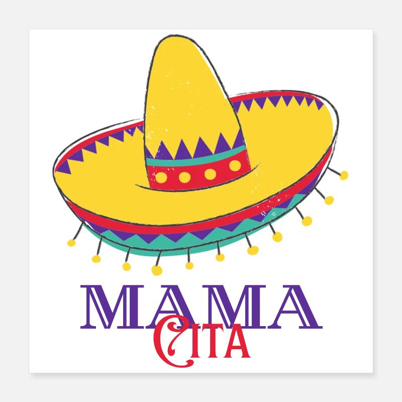 Mama zitiert Poster 40x40 cm