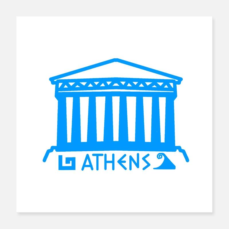 Athènes Poster 40 x 40 cm