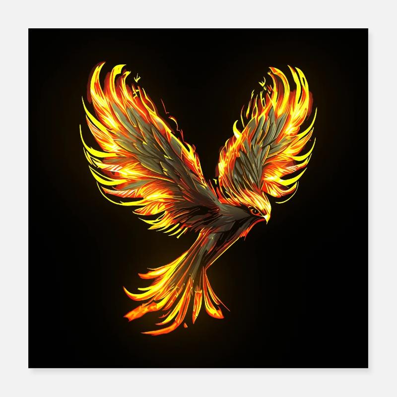 Phoenix Poster 16" x 16" (40x40 cm)