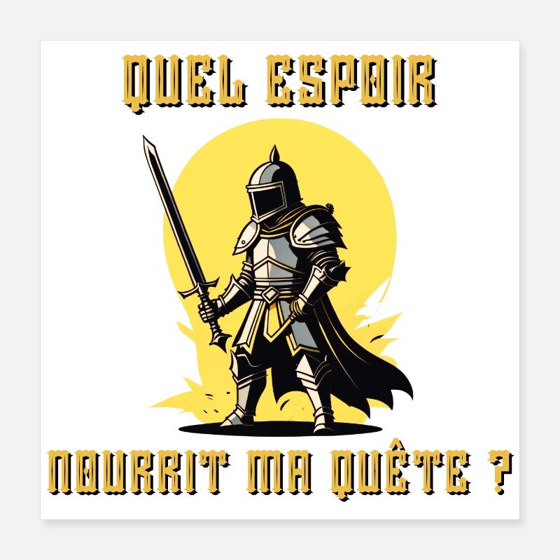 Welche Hoffnung hat meine Suche? Poster 40x40 cm