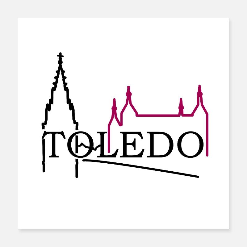 Toledo Poster 40 x 40 cm