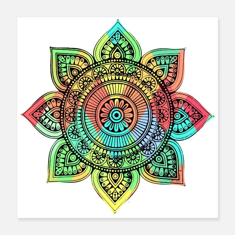 Mandala Poster 40x40 cm