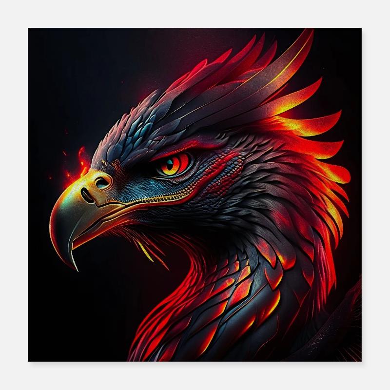Phoenix Poster 40x40 cm
