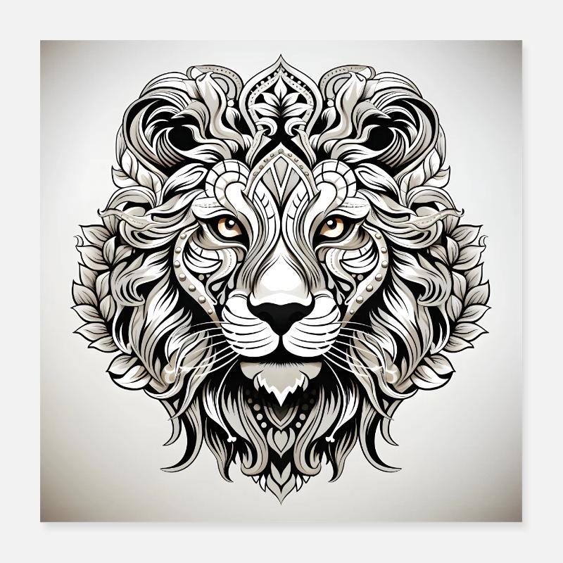 My cute Lion 5 Poster 40x40 cm