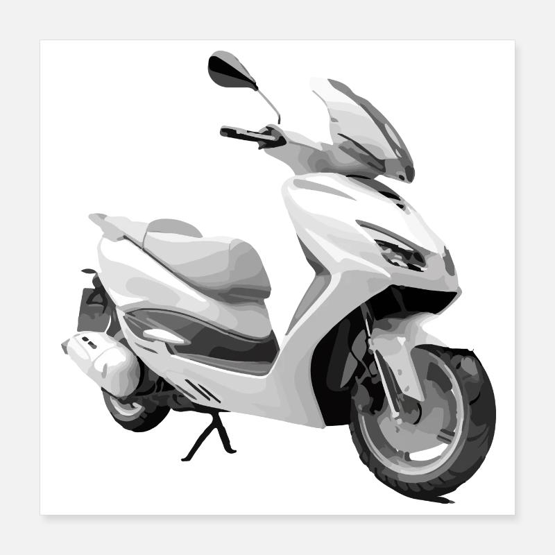 Scooter de sport Poster 40 x 40 cm