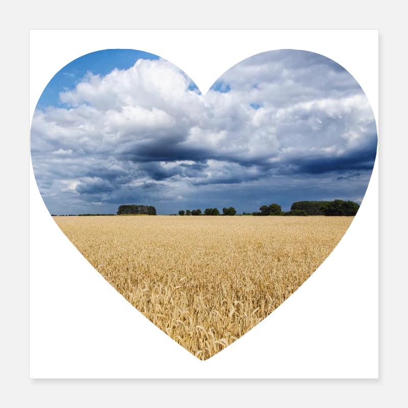 Heart for nature Poster 16" x 16" (40x40 cm)
